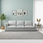 Zeno 3 Seater Fabric Sofa