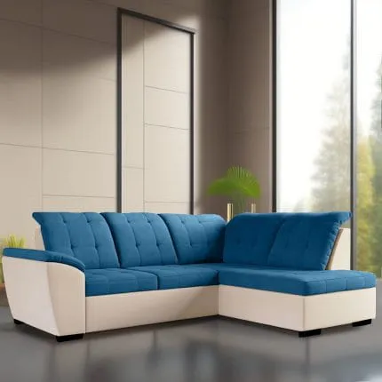 Neo Luxurious L Shape 5 Seater Fabric Sofa
